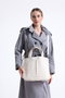 Zoozie Bags Bolso Tote de Lona Color Crema